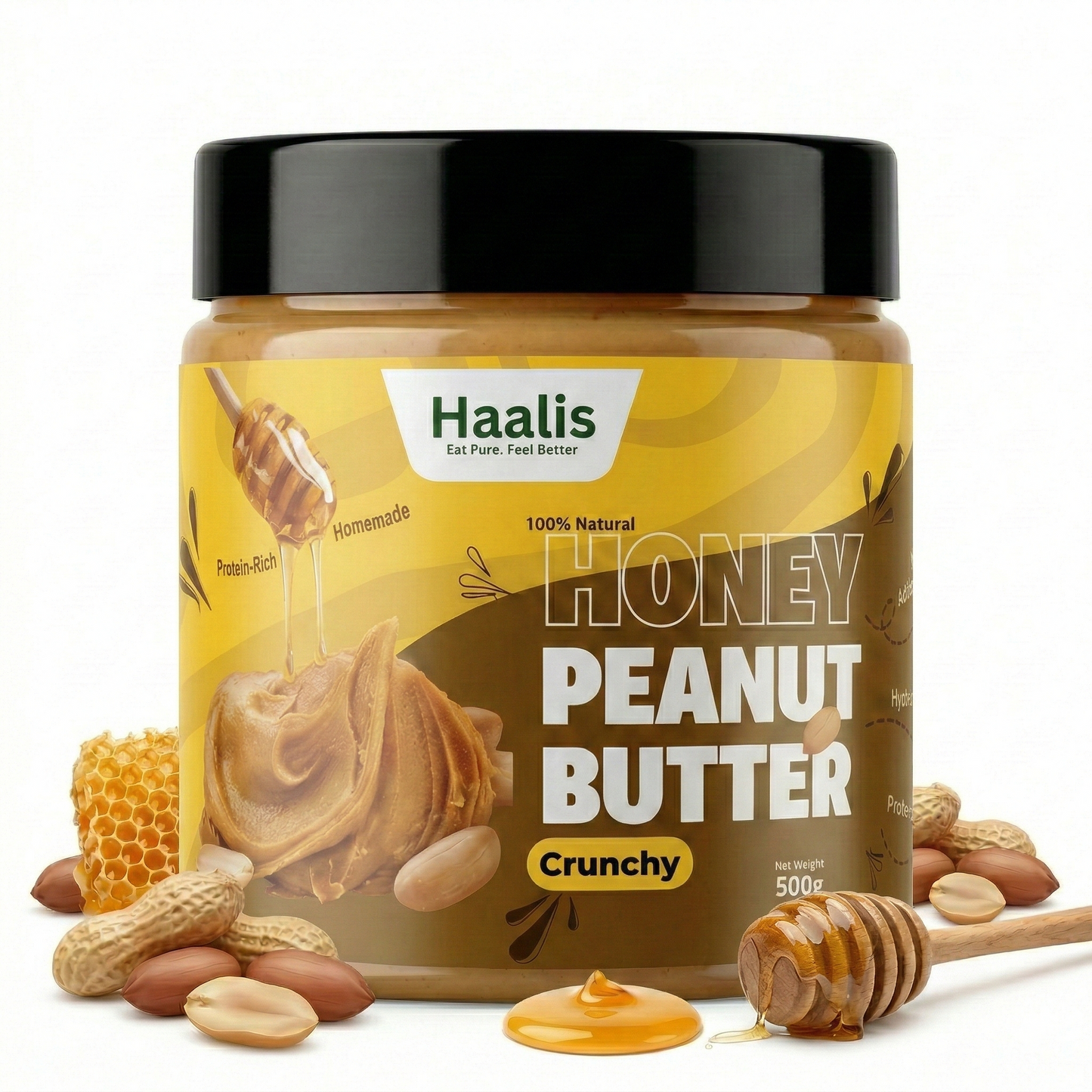 Honey Peanut Butter Crunchy - 500g