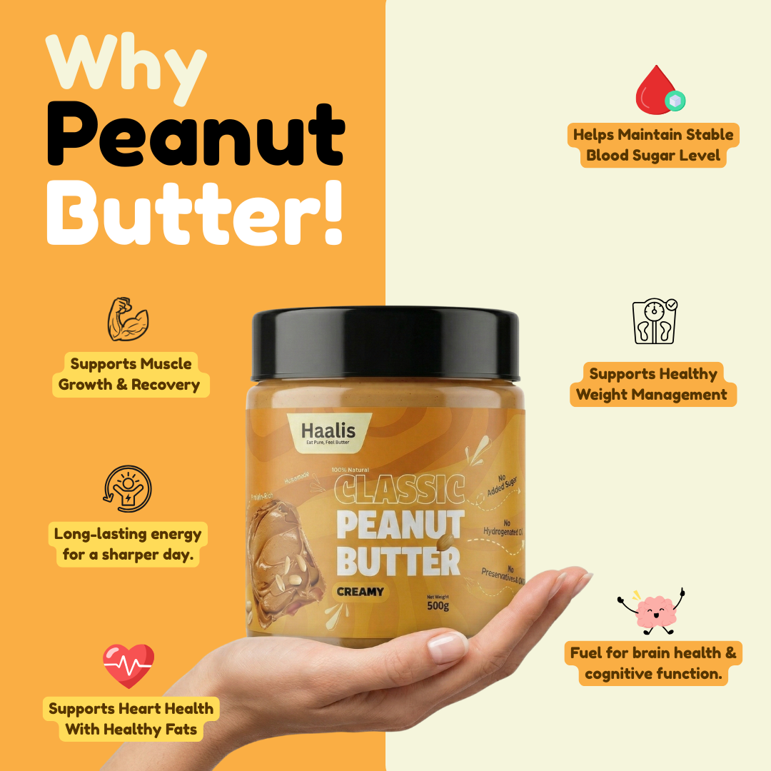 Classic (Unsweetened) Peanut Butter Creamy - 500g