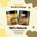 Honey Peanut Butter Crunchy + Chocolate Peanut Butter Crunchy - Pack of 2 - 500g (Each)