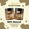 Chocolate Peanut Butter Creamy + Chocolate Peanut Butter Crunchy - Pack of 2 - 500g (Each)