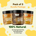 Classic (Unsweetened) Peanut Butter Crunchy + Chocolate Peanut Butter Crunchy + Classic (Unsweetened) Peanut Butter Creamy - Pack of 3 - 500g (Each)