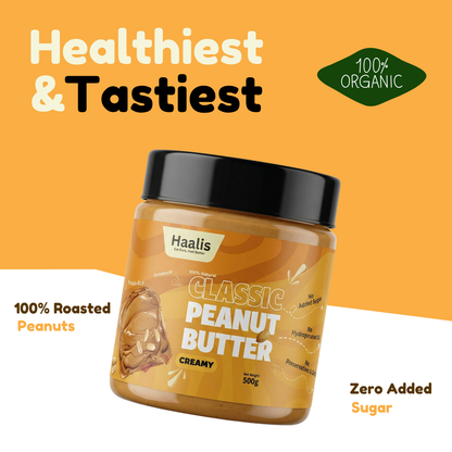 Classic (Unsweetened) Peanut Butter Creamy - 500g