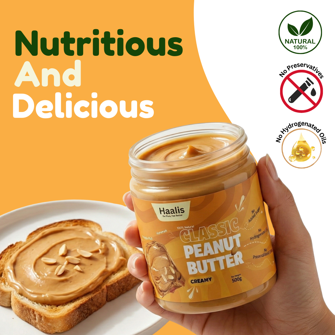 Classic (Unsweetened) Peanut Butter Creamy - 500g