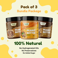 Chocolate Peanut Butter Creamy + Classic (Unsweetened) Peanut Butter Crunchy + Chocolate Peanut Butter Crunchy - Pack of 3 - 500g (Each)