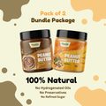 Classic (Unsweetened) Peanut Butter Crunchy + Chocolate Peanut Butter Creamy - Pack of 2 - 500g (Each)