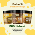 Honey Peanut Butter Creamy + Chocolate Peanut Butter Creamy + Honey Peanut Butter Crunchy - Pack of 3 - 500g (Each)