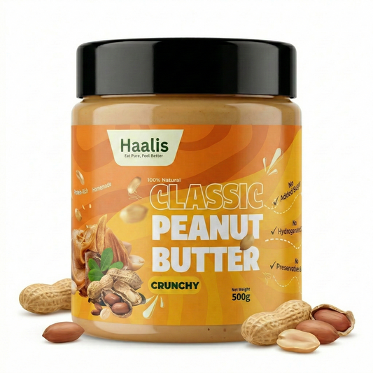 Classic (Unsweetened) Peanut Butter Crunchy - 500g